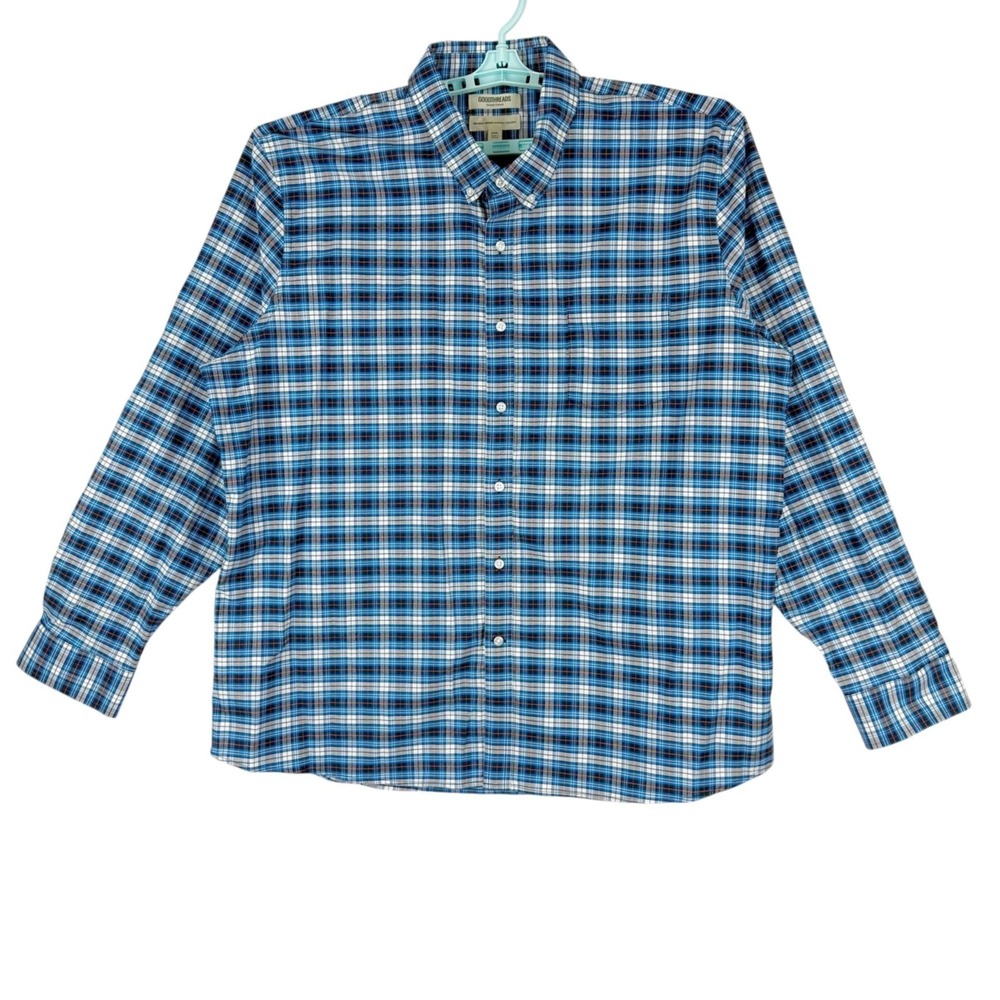 Goodthreads Men's Stretch Standard Fit Long Sleeve Oxford Shirt Size XXXL NWOT